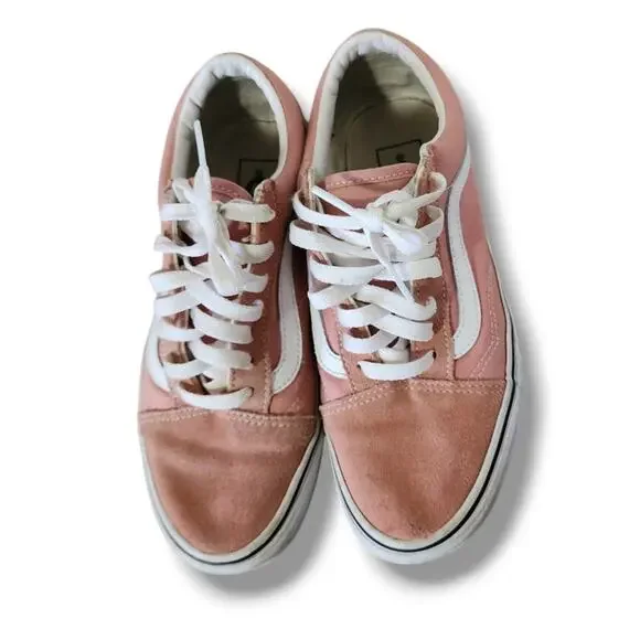 Vans Old Skool Rosette/White Suede Sneakers - Picture 2 of 6